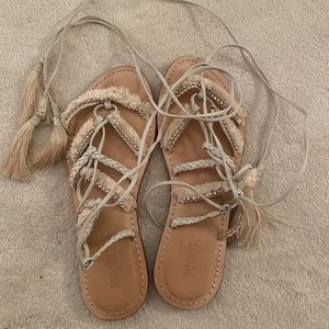 Schutz lace up sandals